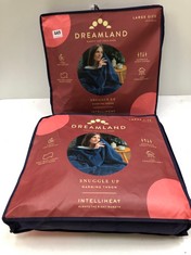 2 X DREAMLAND SNUGGLE UP WARMING THROW LARGE (DELIVERY ONLY)