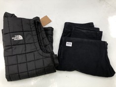 ARMANI EXCHANGE NAVY TROUSERS - SIZE L TO INCLUDE THE NORTH FACE MENS INSULATED VEST BLACK - SIZE M (DELIVERY ONLY)