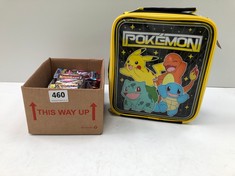 POKEMON LUNCH BAG TO INCLUDE BOX OF ASSORTED POKEMON CARDS (DELIVERY ONLY)