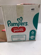 PAMPERS ACTIVE FIT BABY NAPPY PANTS SIZE 6 (DELIVERY ONLY)