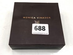MONICA VINADER WOMENS THIN HEART BRACELET IN SILVER (DELIVERY ONLY)