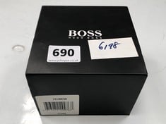 BOSS MENS WRISTWATCH IN SILVER WITH LIGHT GOLD FACE (DELIVERY ONLY)