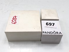 3 X ASSORTED PANDORA PRODUCTS TO INCLUDE ROSE GOLD EARRINGS SET (DELIVERY ONLY)