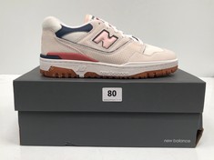 NEW BALANCE 550 TRAINERS SEA SALT/NAVY/RED SIZE 7.5 RRP- £126 (DELIVERY ONLY)
