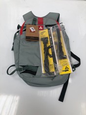 2 X TOPEAK POCKET ROCKET MINI PUMP-BLACK TO INCLUDE ARVA RIDER 18 BACKPACK IN MINT GREEN/RED (DELIVERY ONLY)