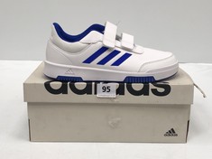 ADIDAS TENSAUR SPORT 2.0 CF TRAINERS WHITE/BLUE SIZE 5 (DELIVERY ONLY)
