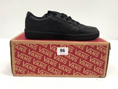 VANS LOWLAND TRAINERS BLACK LEATHER SIZE 5 (DELIVERY ONLY)