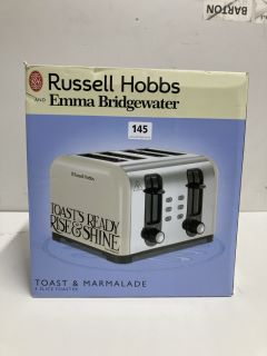 RUSSELL HOBBS EMMA BRIDGEWATER TOAST & MARMALADE 4 SLICE TOASTER
