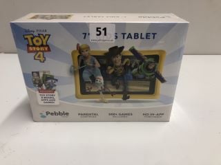 PEBBLE TOY STORY 4 7" KIDS TABLET