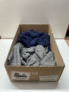 BOX OF ASSORTED CLOTHES (ASSORTED SIZES)
