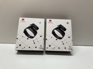 2 X HEART RATE MONITORING SMART BANDS