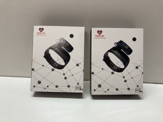 2 X HEART RATE MONITORING SMART BANDS