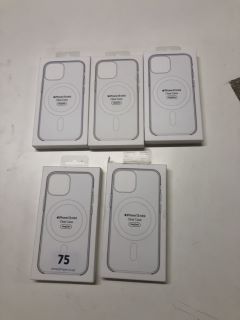 5 X APPLE IPHONE 13 MINI MAGSAFE CLEAR CASES