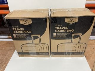 2 X LUGG 15 INCH TRAVEL CABIN BAGS