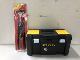 2 X ASSORTED ITEMS INC STANLEY TOOLBOX