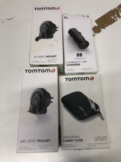 4 X ASSORTED TOMTOM PRODUCTS INC TOMTOM COMPACT CAR CHARGER