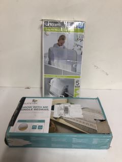 2 X ASSORTED ITEMS INC LINDAM EASY FIT NEUTRAL BED GUARD