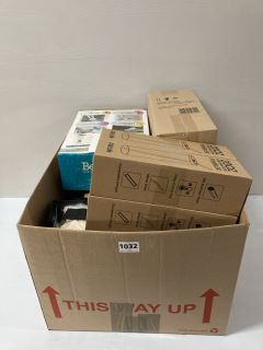 BOX OF ASSORTED ITEMS TO INCLUDE BELDRAY WINDOW VAC