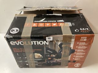 EVOLUTION POWER 210MM MULTI-MATERIAL CUTTING SLIDING MITRE SAW (18+ ID REQUIRED)