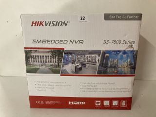 HIKVISION EMBEDDED NVR - MODEL DS-7600 SERIES