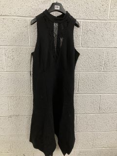 WOMEN'S DESIGNER DRESS IN BLACK - SIZE L