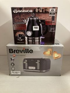 2 X ASSORTED ITEMS INC BREVILLE 4 SLICE TOASTER