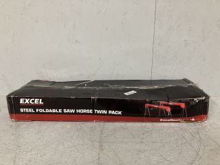 EXCEL STEEL FOLDABLE SAW HORSE TWIN PACK  (18+ ID REQUIRED)