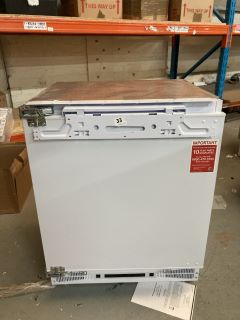 HOOVER INTEGRATED UNDERCOUNTER FREEZER MODEL NO: HBFUP140