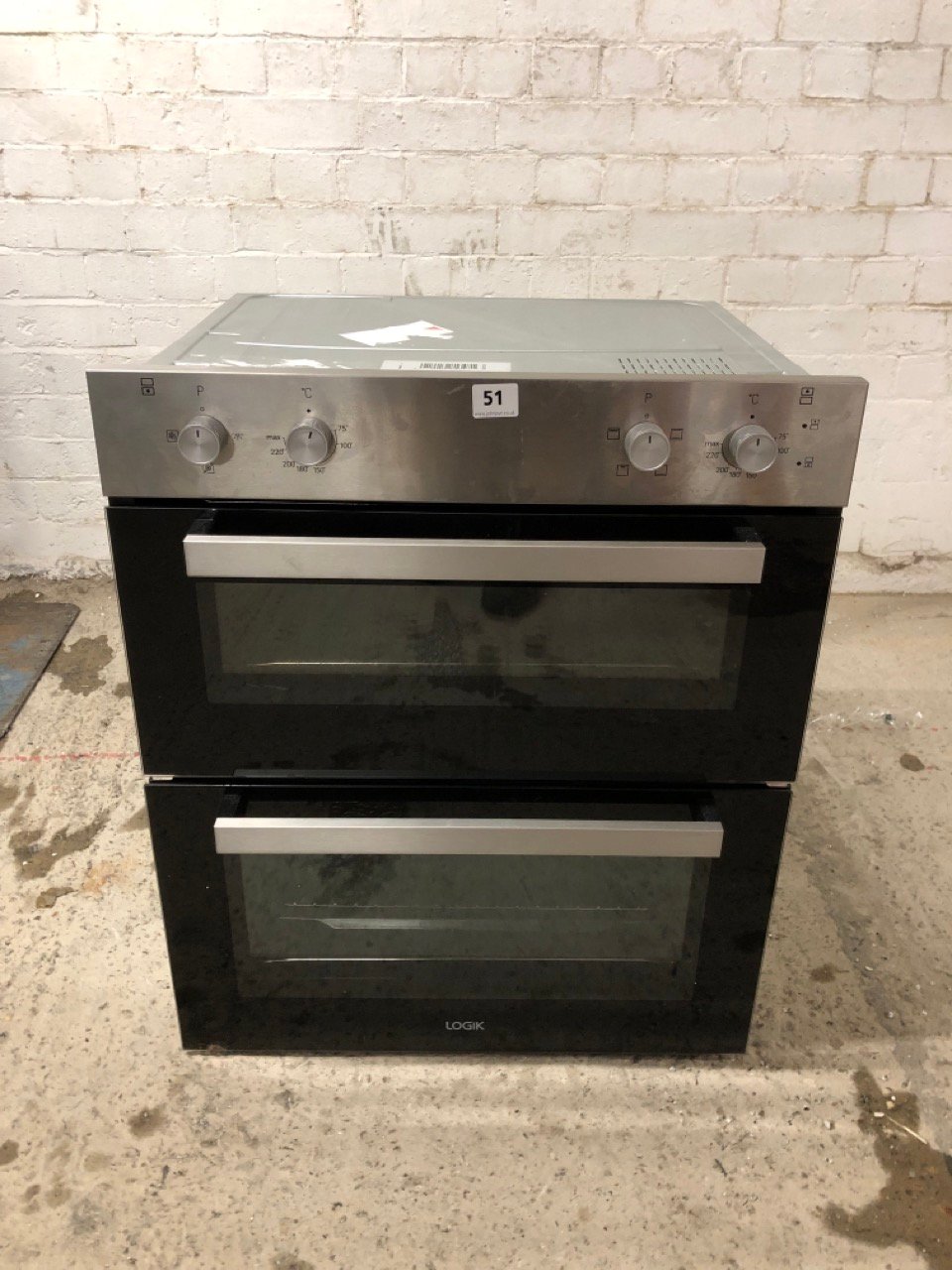John Pye Auctions LOGIK INTEGRATED DOUBLE OVEN MODEL LBUDOX23