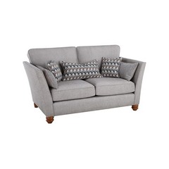 OAK FURNITURE LAND GAINSBOROUGH 2 SEATER SOFA IN MINERVA LINEN WITH SLATE SCATTERS RRP £1249.99
