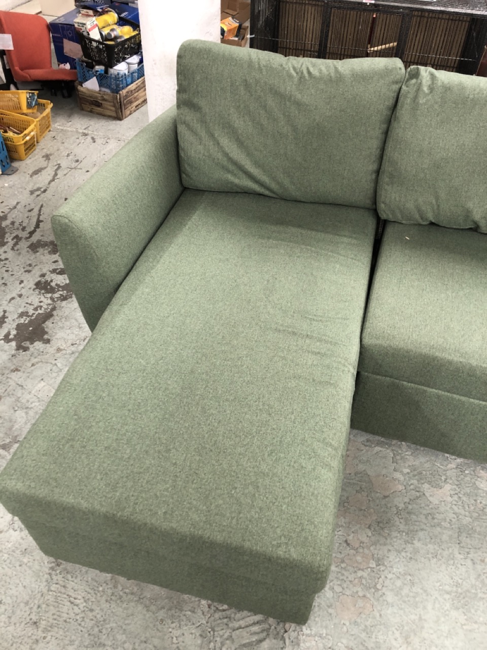 John Pye Auctions SANSA GREEN CORNER SOFA BED