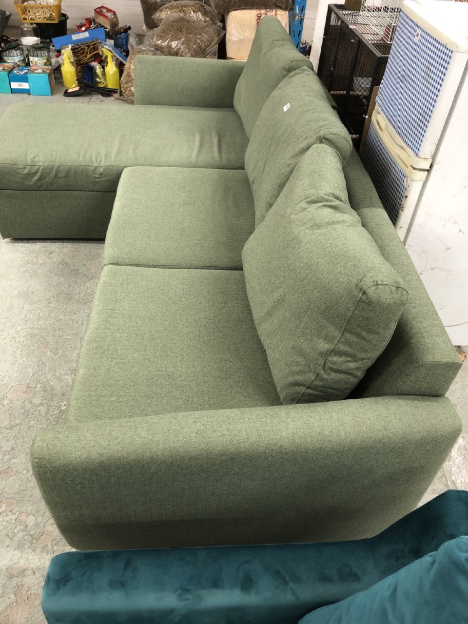 John Pye Auctions SANSA GREEN CORNER SOFA BED