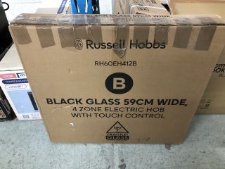 RUSSEL HOBBS 59 CM GLASS HOB MODEL: RH60EH412B