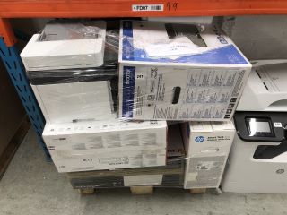 PALLET OF ASSORTED PRINTERS INC BROTHER, CANON & HP