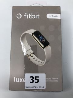 FITBIT LUXE FITNESS + HEALTH TRACKER IN SOFT GOLD STAINLESS STEEL CASE: MODEL NO FB422 (WITH BOX & NO CHARGE CABLE)  [JPTN37827]