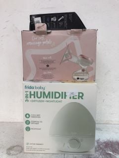3 X ITEMS, FRIDA BABY 3 IN 1 HUMIDIFIER & TOMMEE TIPPEE BREAST PUMP - RRP £200