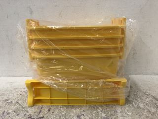 3X FOUR TIERED LITTLE YELLOW DUCK STORAGE TROLLEY - RRP £126