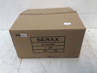 SERAX 4 PIECE BLACK METAL OVAL SCULPTURE BASKET - RRP £77.38