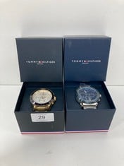 2 X TOMMY HILFIGER MEN'S WATCHES INCLUDING MODEL TH.263.1.96.1795 .
