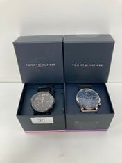 2 X TOMMY HILFIGER WATCHES INCLUDING MODEL TH.344.1.34.2328 .