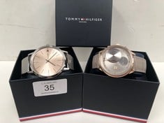 2 X TOMMY HILFIGER WATCHES MODELS TH.379.3.34.2732 AND TH.260.3.14.2539.