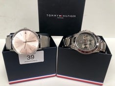 2 X TOMMY HILFIGER WATCHES MODELS TH.260.3.14.2539 AND TH.394.3.34.2843.