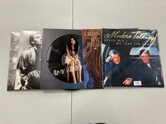 5 X VINYL BY VARIOUS ARTISTS INCLUDING BACK TO BLACK AMY WINEHOUSE - LOCATION 46B.