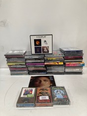 66 X VARIETY OF CD'S AND CASSETTES FROM A VARIETY OF ARTISTS INCLUDING COLDPLAY COLLECTION - LOCATION 6B.