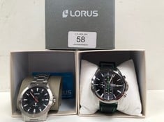 2 X LORUS WATCHES MODELS PC32-X213 AND VD57-X178.