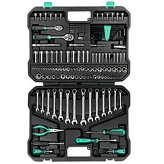 BRAND - DENALI MULTI-PURPOSE TOOLS WITH HEX KEY SET AND CARRYING CASE, 200 PCS., BLACK, SILVER, GREY.