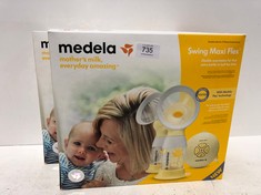 2 X MEDELA SWING MAXI FLEX ELECTRIC BREAST PUMP, MORE MILK IN LESS TIME, WITH PERSONALFIT FLEX PADS AND MEDELA 2-PHASE EXPRESSION TECHNOLOGY - LOCATION 38C.