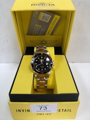 INVICTA PRO DIVER MEN'S QUARTZ WATCH IN STAINLESS STEEL, TWO-TONE / BLACK, 37 MM.
