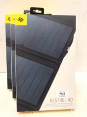 POWERTRAVELLER KESTREL 40: PORTABLE SOLAR CHARGER WITH INTEGRATED 10000MAH BATTERY - 12 WATT FOLDABLE SOLAR PANEL, RUGGED, CHARGES TABLET, SMARTPHONE, SMARTWATCH, GPS AND MORE. - LOCATION 22C.