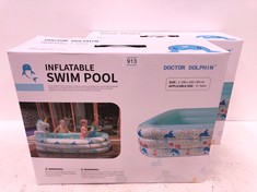 2 X INFLATABLE POOL DOCTOR DOLPHIN +3YEARS 240X165X60CM - LOCATION 44C.